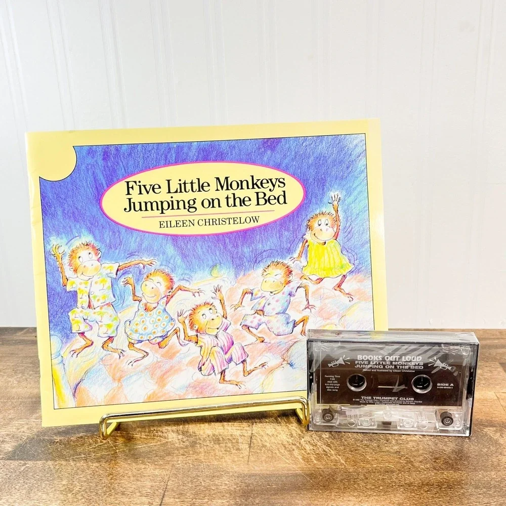 Five‎ Little Monkeys Jumping on the Bed Books Out Loud Cassette and Book